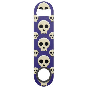 Abrebotellas De Bar Espinoso patrón de cráneo de Gótico kawaii