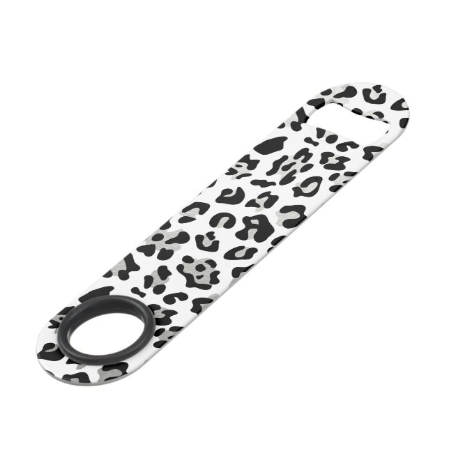 Abrebotellas De Bar Falso modelo del estampado leopardo del negro del (Ángulo frontal)