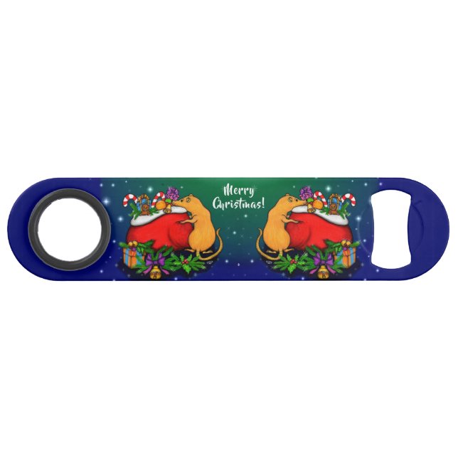 Abrebotellas De Bar Feliz Navidad con el príncipe rata (Anverso (Horizontal))