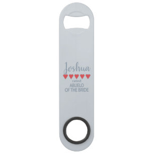 Abrebotellas De Bar Fiesta de novias y bodas 5 corazón abuelo de novia