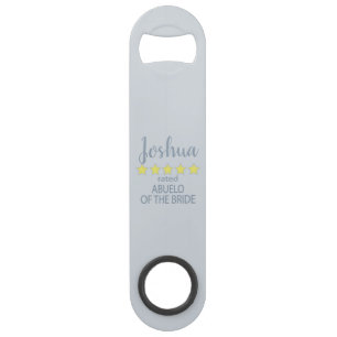 Abrebotellas De Bar Fiesta de novias y bodas 5 estrellas de abuelo de