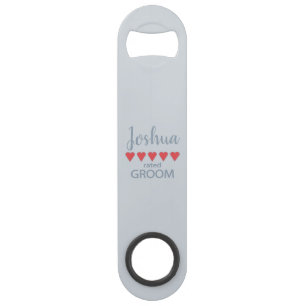 Abrebotellas De Bar Fiesta de novias y bodas 5 Heart Groom
