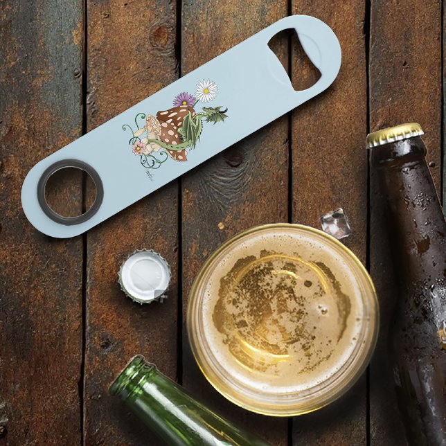 Abrebotellas De Bar Flores de fantasía de hongos verdes (Subido por el creador)