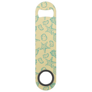 Abrebotellas De Bar Fondo con las cáscaras. Mano dibujada 2