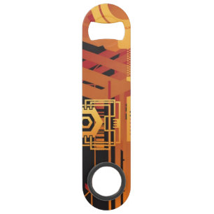 Abrebotellas De Bar Fondo de semitono técnico