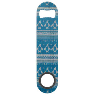 Abrebotellas De Bar Fondo hecho punto azul