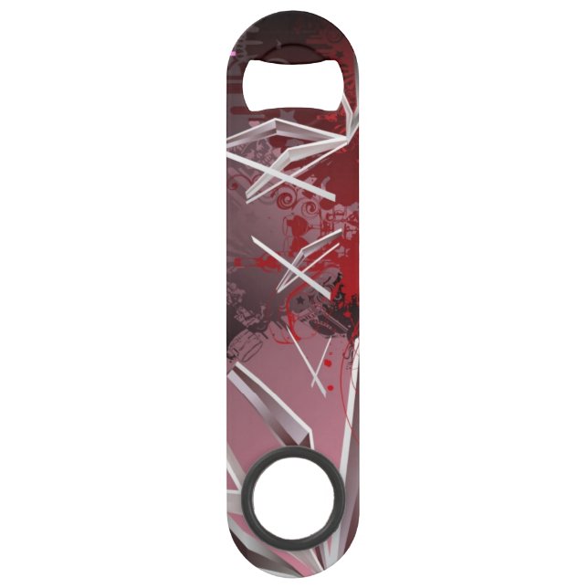 Abrebotellas De Bar Fondos del diseño (Anverso)