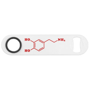 Abrebotellas De Bar Fórmula química molecular de dopamina