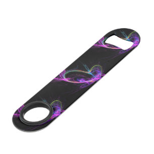 Abrebotellas De Bar Fractal Eléctrico Rosa