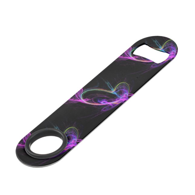 Abrebotellas De Bar Fractal Eléctrico Rosa (Ángulo trasero)