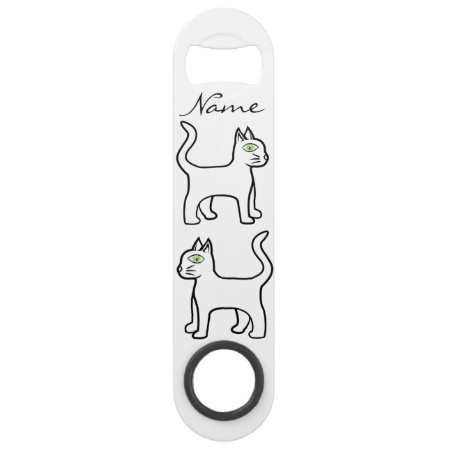 Abrebotellas De Bar Gato de ojo verde Thunder_Cove (Reverso)