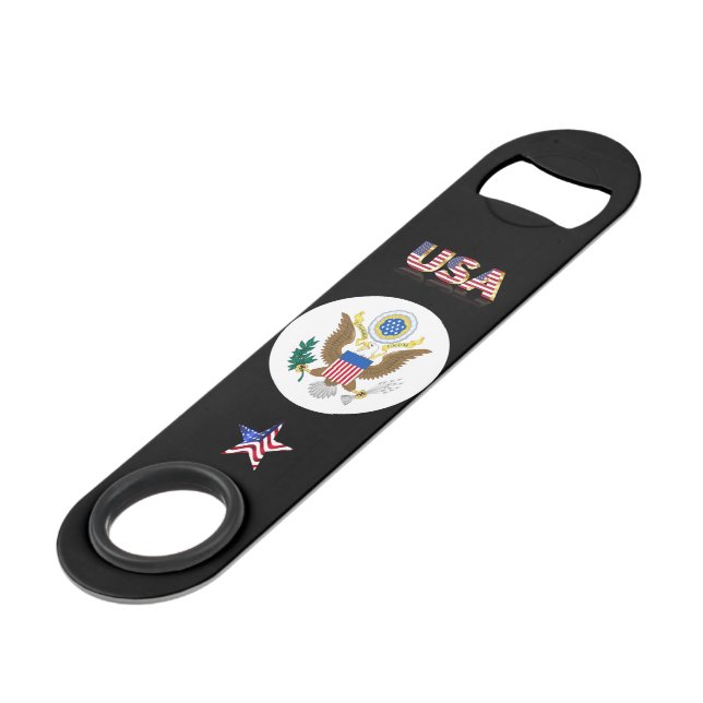 Abrebotellas De Bar Gran Sello de Estados Unidos (Ángulo frontal)
