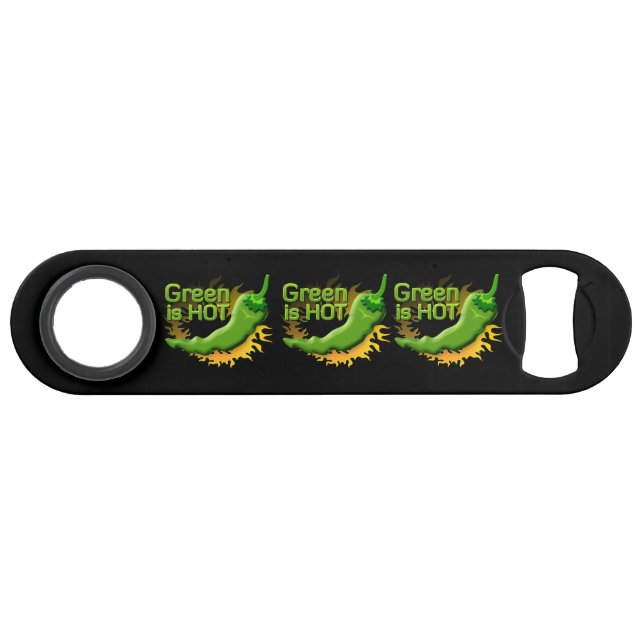 Abrebotellas De Bar Green es HOT (Anverso (Horizontal))