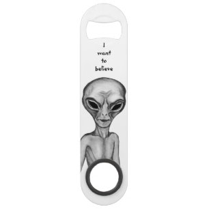 Abrebotellas De Bar Grey Alien , quiero creer