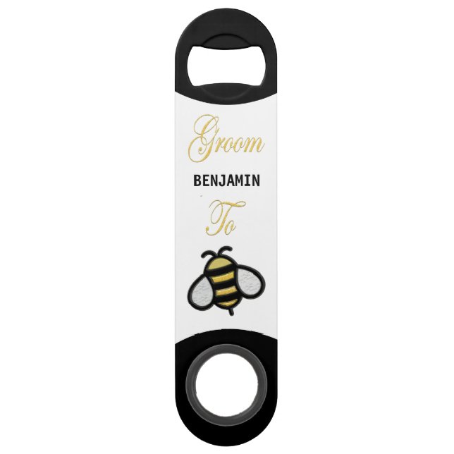 Abrebotellas De Bar Groom To Be Bachelor Wedding Party Personaliza (Anverso)
