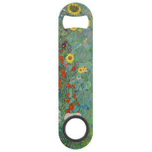 Abrebotellas De Bar Gustav Klimt - Jardín de campo con girasoles
