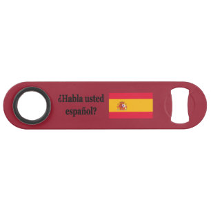 Abrebotellas De Bar ¿Hablas español? Bandera bf