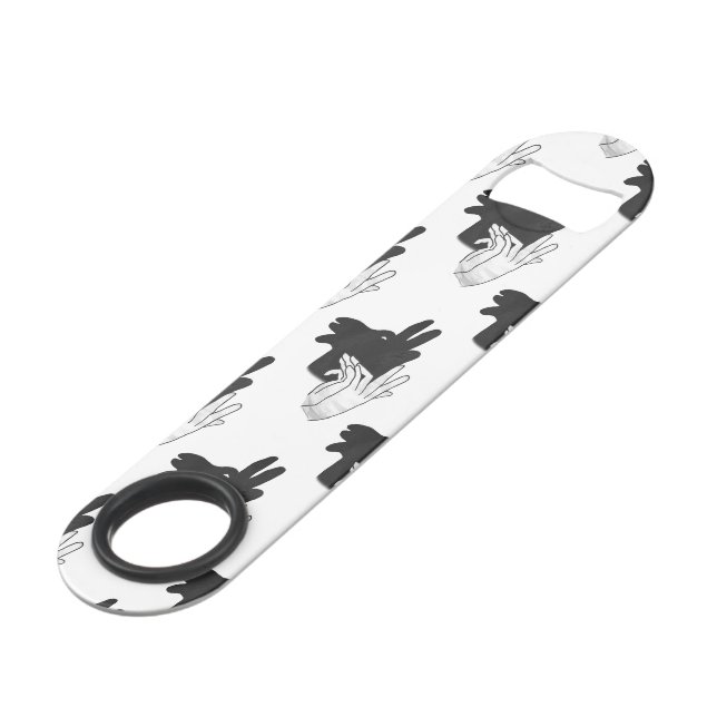 Abrebotellas De Bar Hand Silhouette Billy Goat Gray (Ángulo trasero)