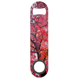 Abrebotellas De Bar Hojas rosadas y naranjas