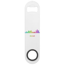 Abrebotellas De Bar Horizonte de Detroit del arco iris