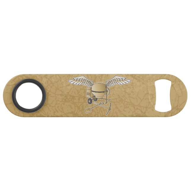Abrebotellas De Bar Hormigonera beige (Anverso (Horizontal))
