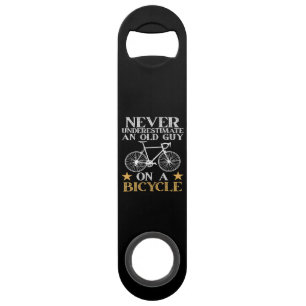 Abrebotellas De Bar Humor Divertido de Ciclista en Bicicleta