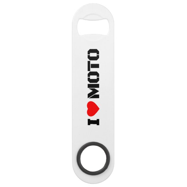 Abrebotellas De Bar I Love Moto Bottle Opener (Anverso)