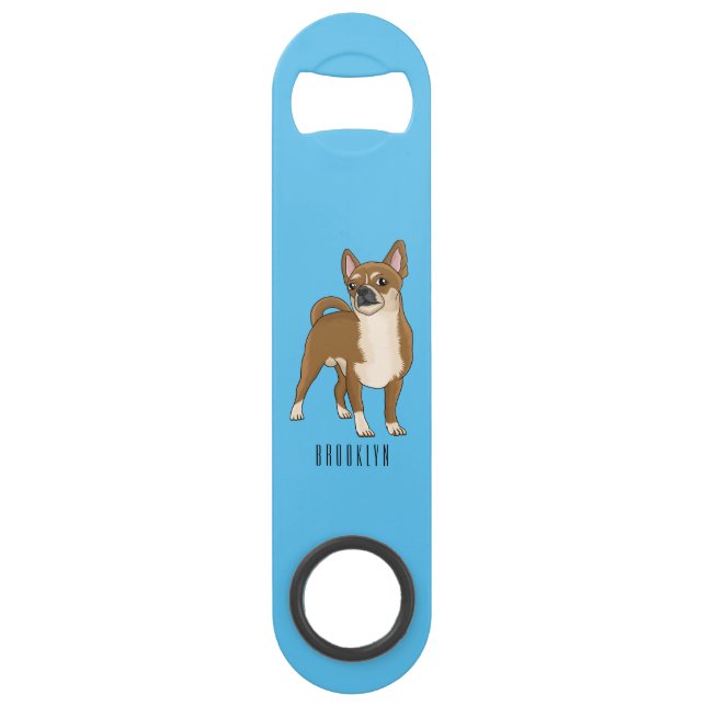 Abrebotellas De Bar Ilustracion de personalizado chihuahua (Anverso)