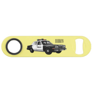 Abrebotellas De Bar Ilustracion de personalizado de coches de policía