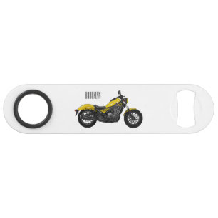 Abrebotellas De Bar Ilustracion de personalizado de motocicleta de cru