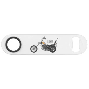 Abrebotellas De Bar Ilustracion personalizado Chopper Motorcycle 1950