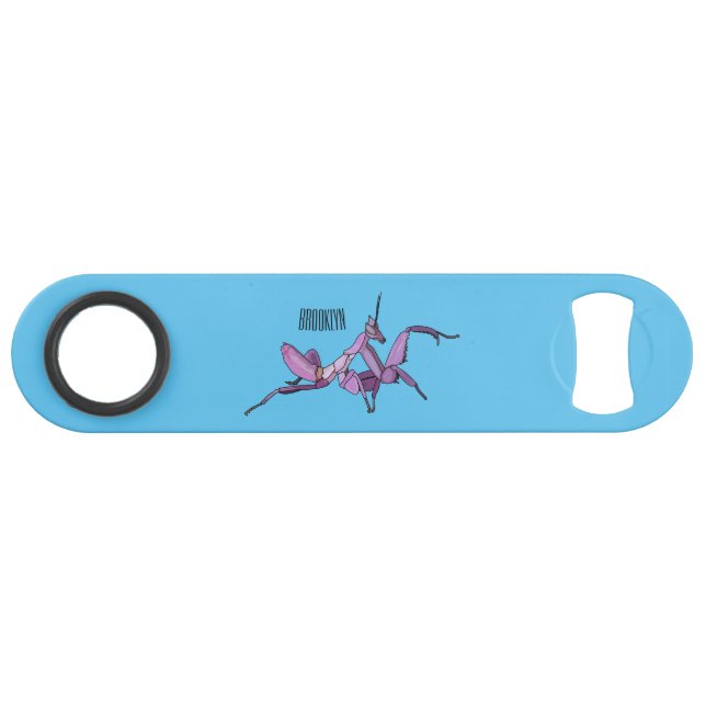 Abrebotellas De Bar Ilustracion personalizado de mantis orquídea (Anverso (Horizontal))