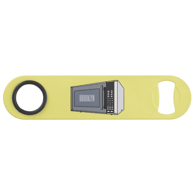 Abrebotellas De Bar Ilustracion personalizado de microondas (Anverso (Horizontal))