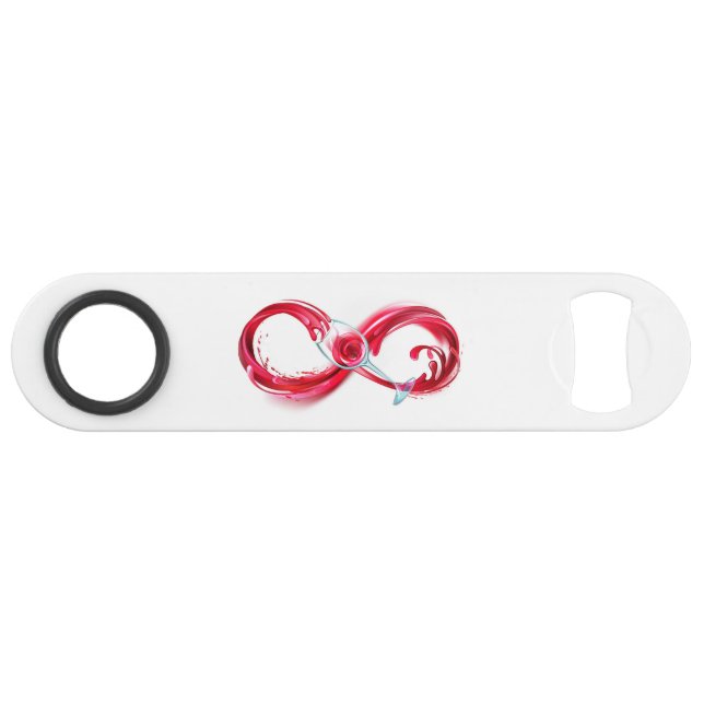 Abrebotellas De Bar Infinito con vino Rojo (Anverso (Horizontal))