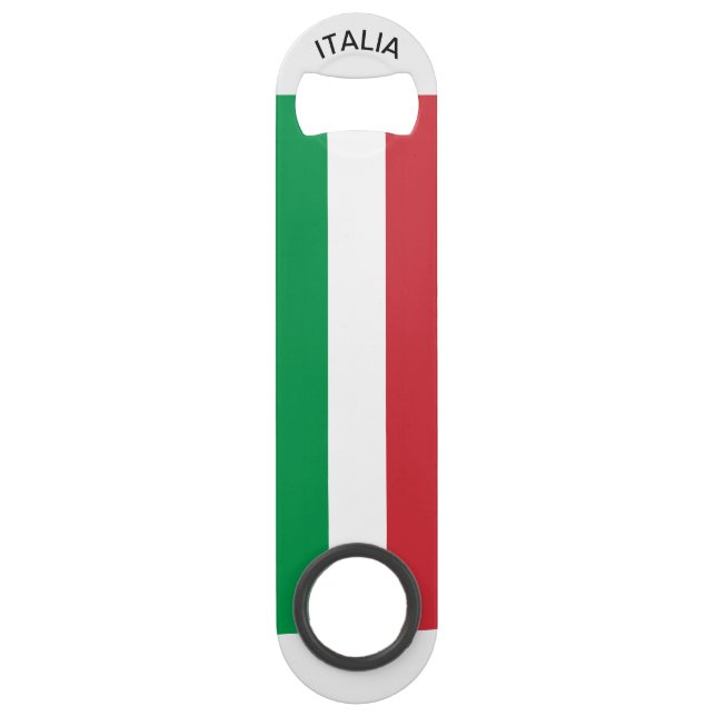 Abrebotellas De Bar Italia - bandera italiana (Anverso)