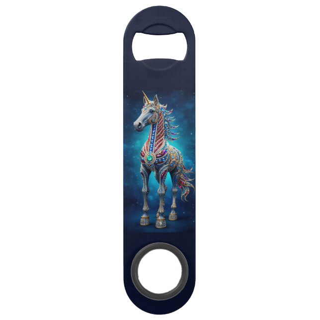 Abrebotellas De Bar Jeweled Unicorn (Anverso)