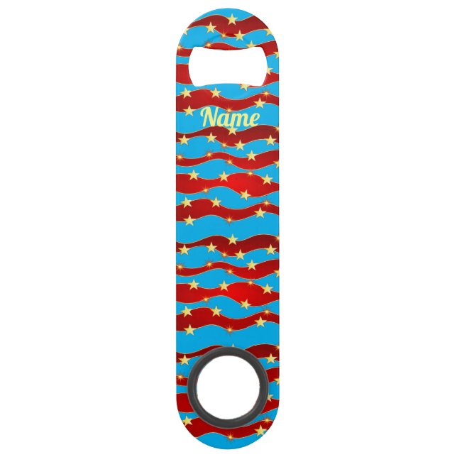 Abrebotellas De Bar La estrella del oro es el cielo patriótico Thunder (Anverso)