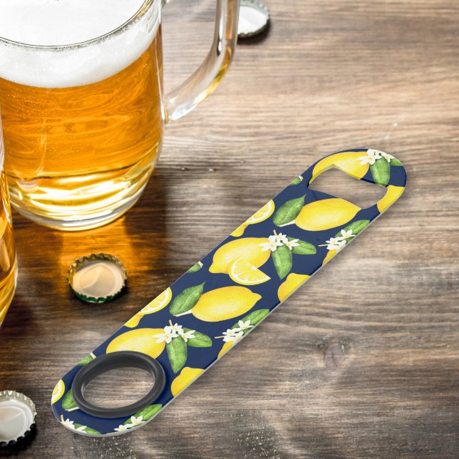 Abrebotellas De Bar Lemon Citrus Navy Blue (Subido por el creador)