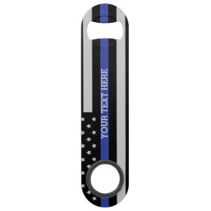 Abrebotellas De Bar Línea Azul delgada - Personalizado personalizado d