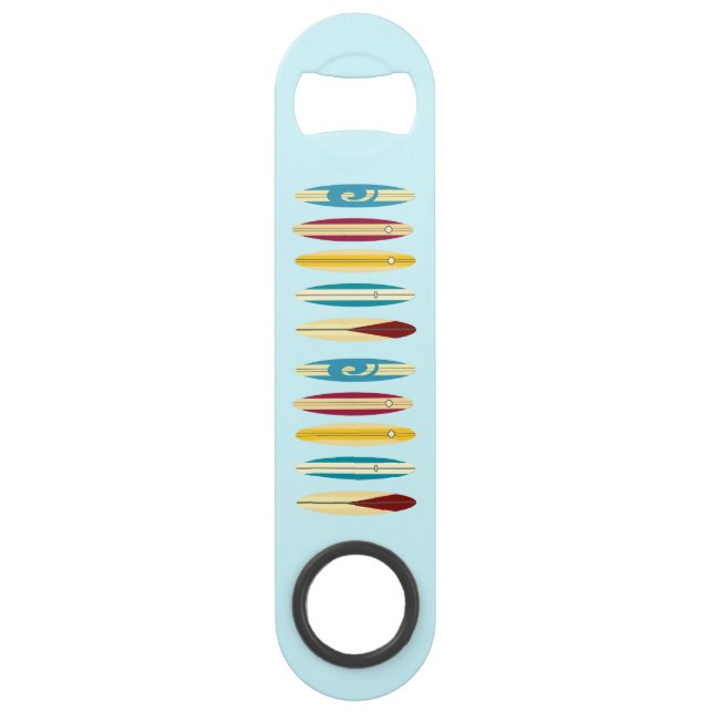 Abrebotellas De Bar Longboard de vintage (Anverso)