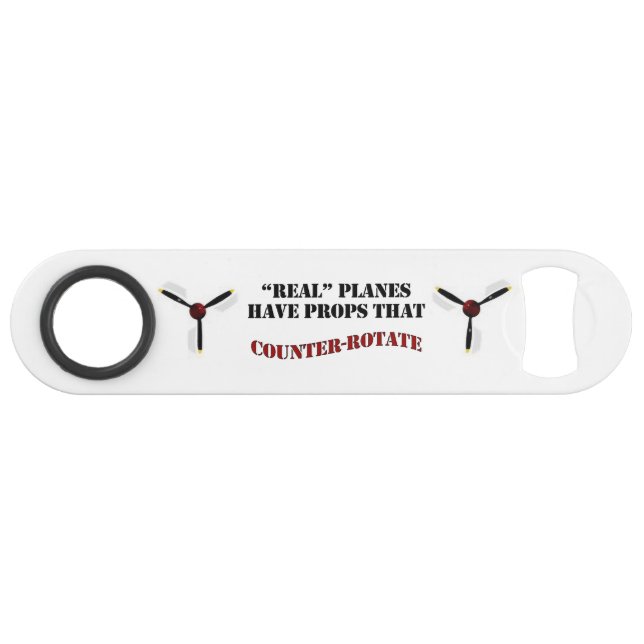 Abrebotellas De Bar Los aviones reales tienen utilidades que contrarre (Anverso (Horizontal))