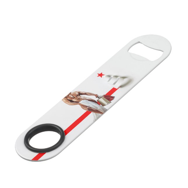 Abrebotellas De Bar Los Navidades de SlipperyJoe compran papel blanco  (Ángulo trasero)