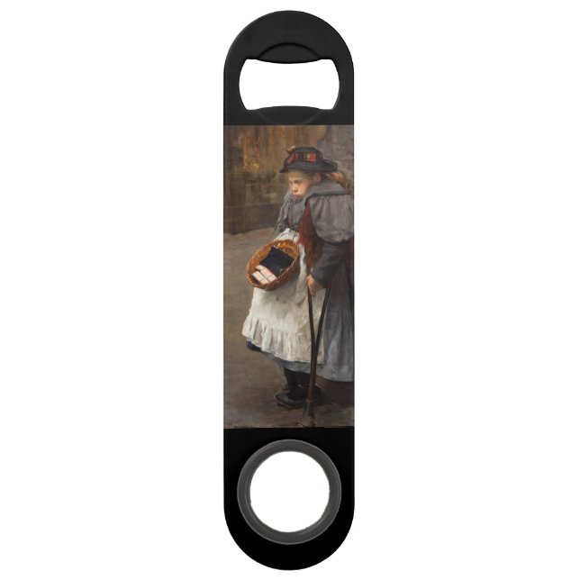 Abrebotellas De Bar Matchstick Chica Pobre Calle Urchin Pobreza Urbana (Anverso)