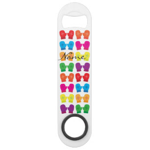 Abrebotellas De Bar Mitones de punto multicolores Thunder_Cove