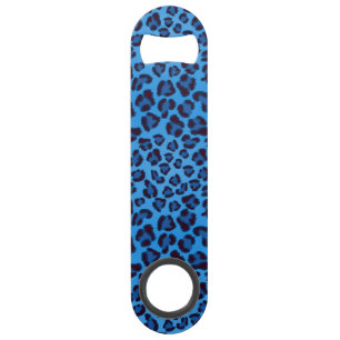 Abrebotellas De Bar modelo azul de la textura del leopardo