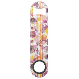 Abrebotellas De Bar Modelo blanco rayado manchado