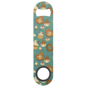 Abrebotellas De Bar Modelo con las magdalenas y los caramelos
