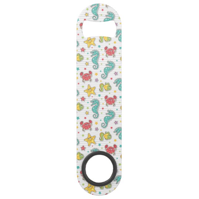 Abrebotellas De Bar modelo de las criaturas del mar (Anverso)