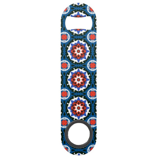 Abrebotellas De Bar Modelo de Suzani con el ornamento intrépido (Anverso)