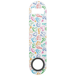 Abrebotellas De Bar modelo del alfabeto